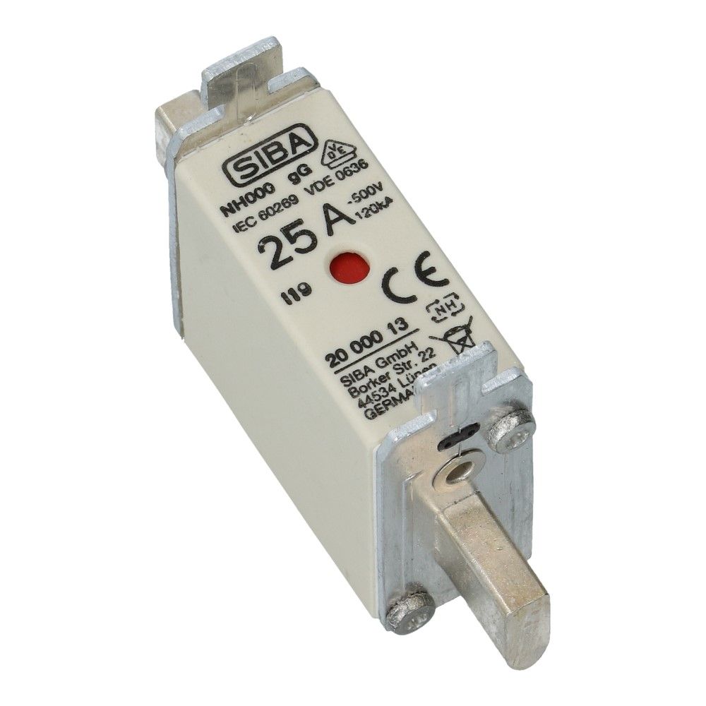 Mespatroon NH000 25A gL/gG 500V 78x20.5x42