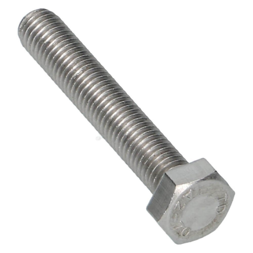 Zeskanttapbout RVS A2-70 Din 933 M6x10 - 200 stuks