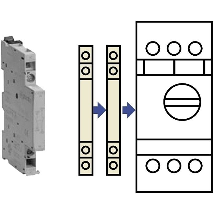 Alarmcontact 2xMaak zijmontage voor GH3 serie Alarmcontact 2xMaak zijmontage voor GH3 serie