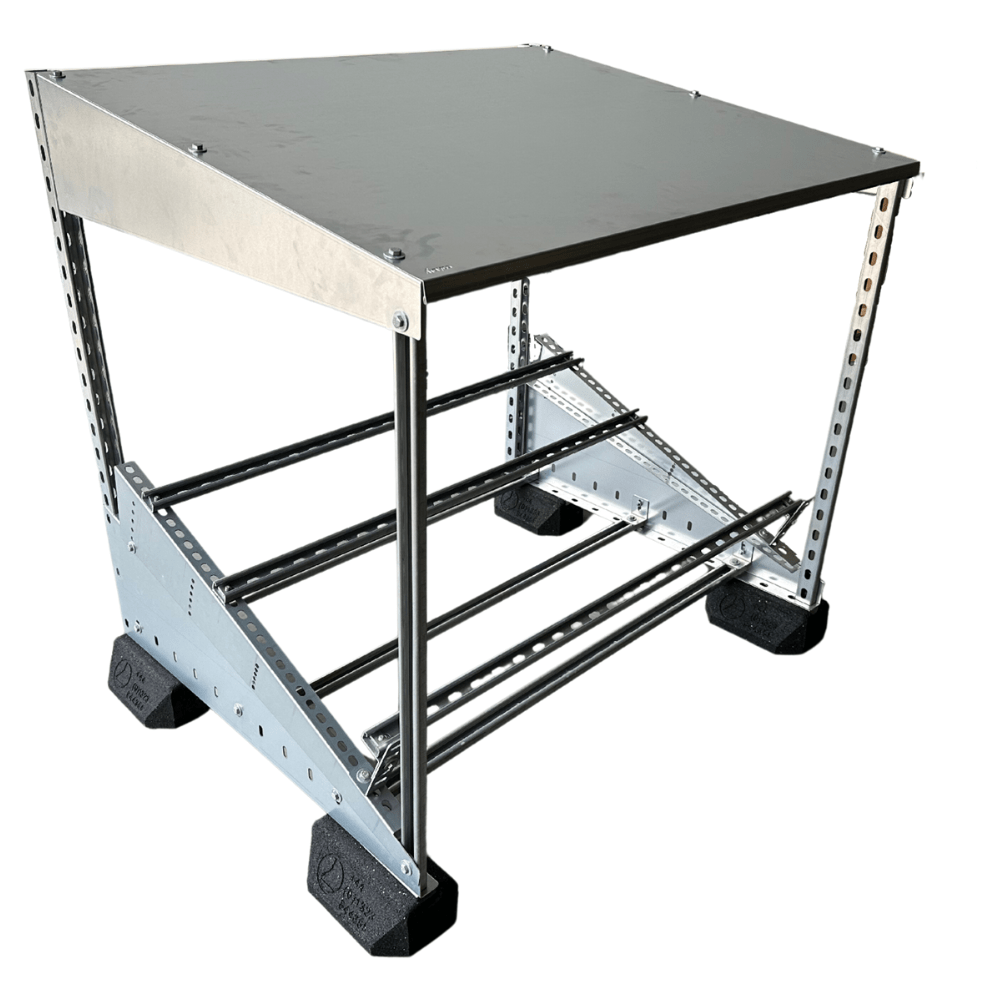 Trayco Solar Shelter Angled HxBxD =1200x1200x956 Ultra Galva