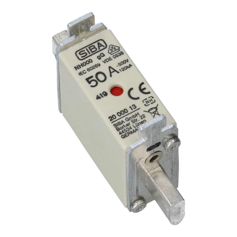 Mespatroon NH000 50A gL/gG 500V 78x20.5x42