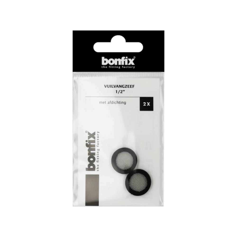BONFIX Vuilvangzeef 1/2" met afdichting 2 stuks