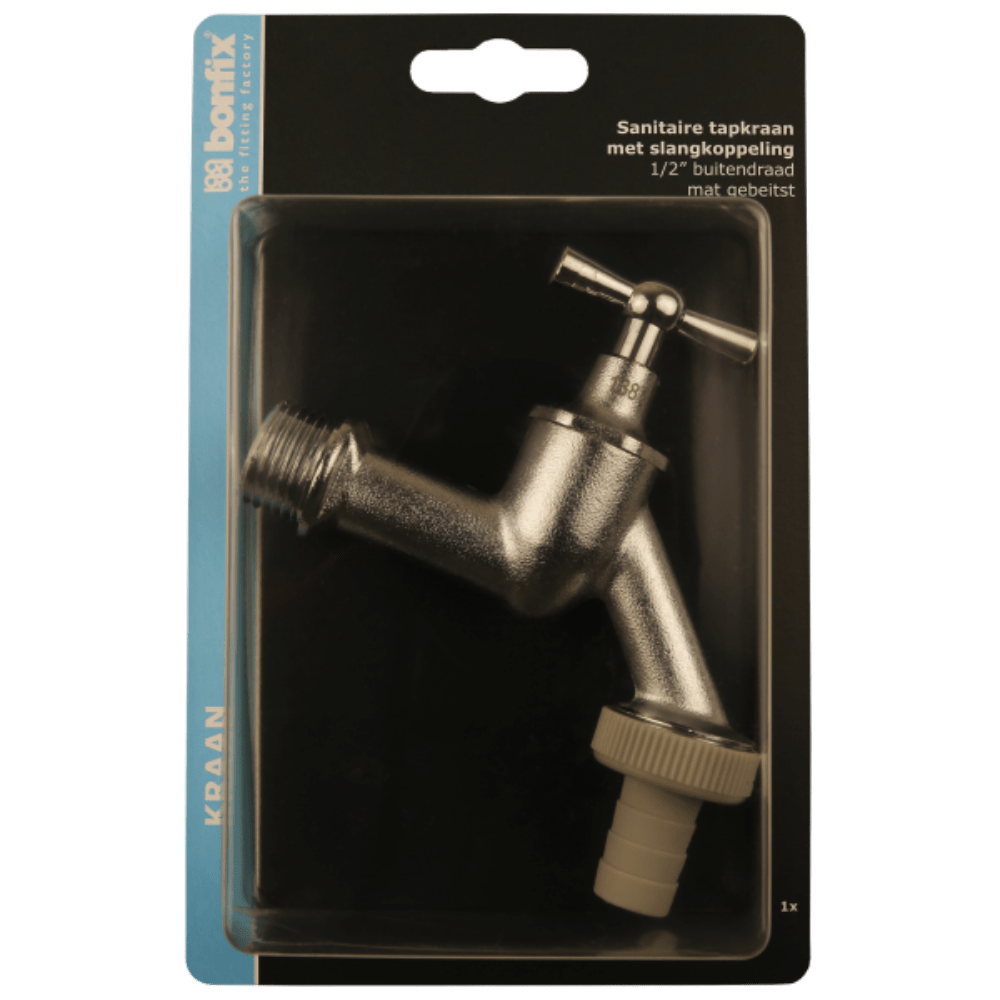 BONFIX Tapkraan 1/2 + Wartel mat-chr