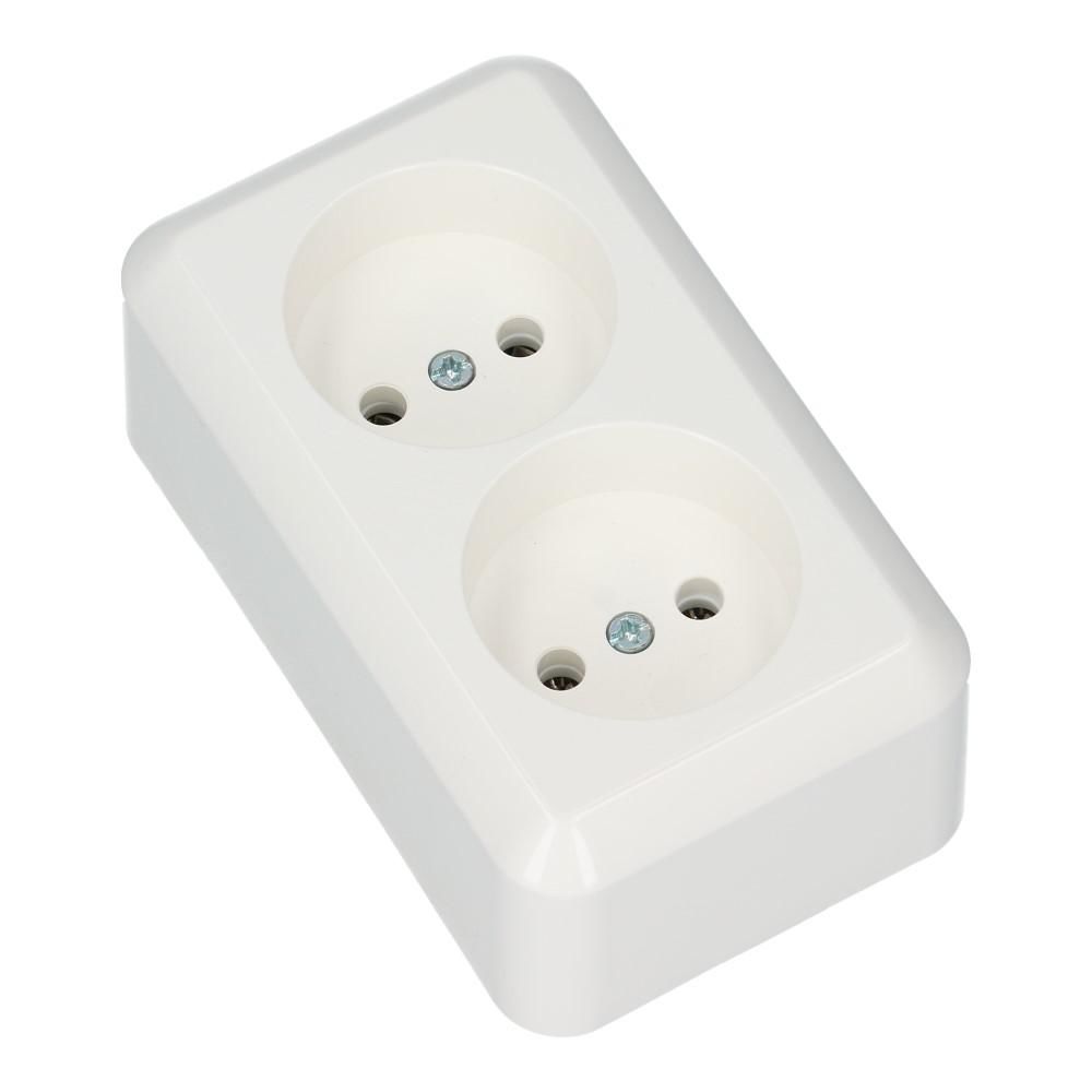Wandcontactdoos dubbel CONTURA 9010