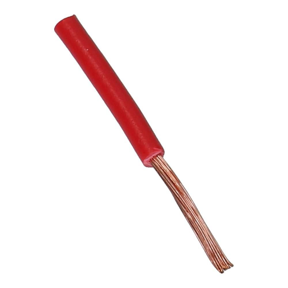 Montagedraad LiY 0.14mm² rood 80°C - 500 meter