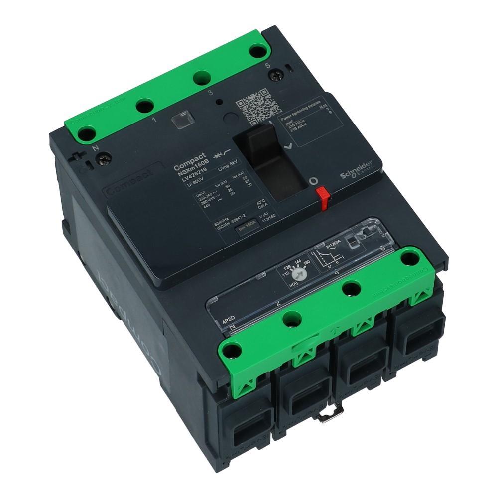 Installatieautomaat 3 polig + nul 40A TM-D 16kA Compact NSXm Everlink