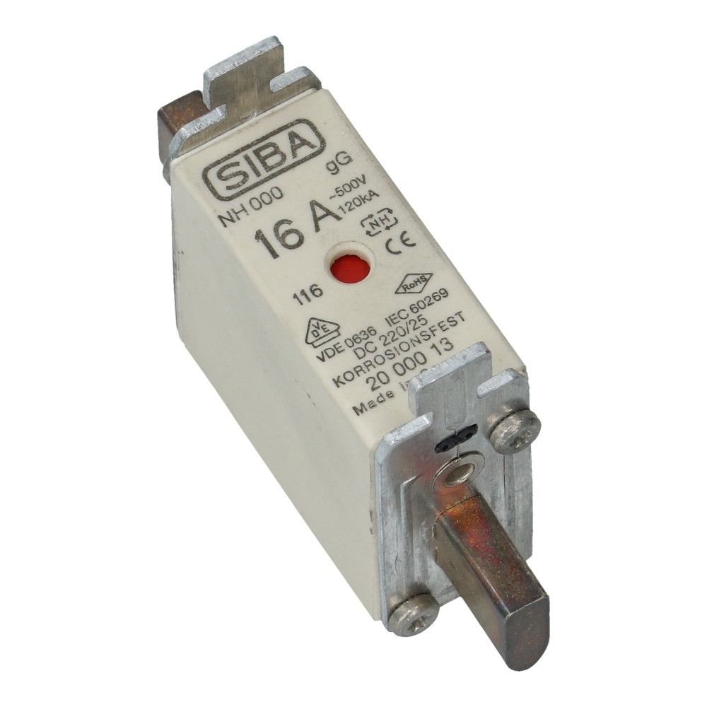 Mespatroon NH000 16A gL/gG 500V 78x20.5x42