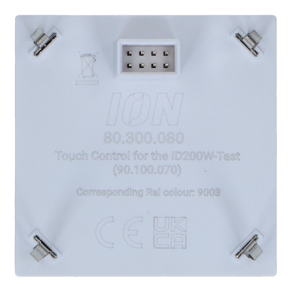 Centraalplaat Square Series helderwit dimmer Touch
