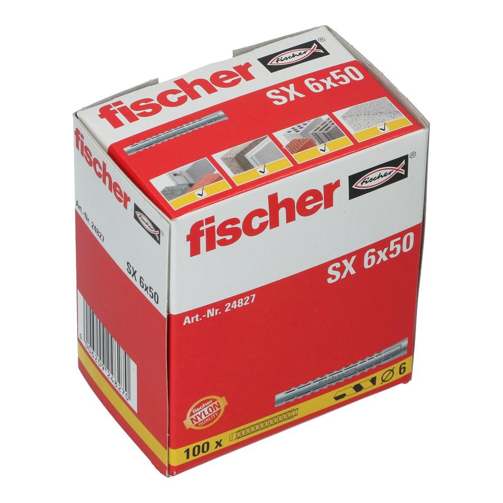 Nylon plug SX 6x50mm - 100 stuks