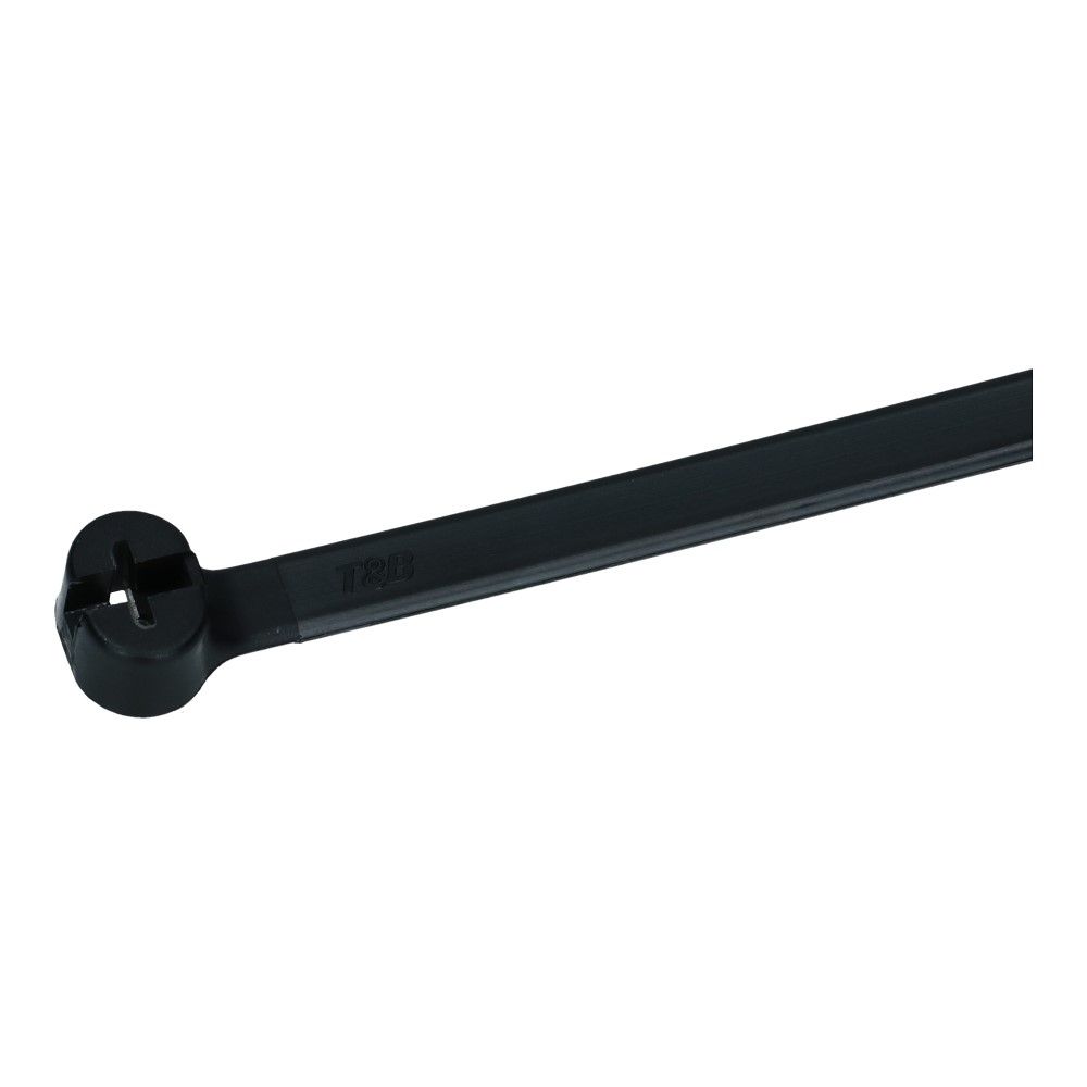 Ty-Rap TY28MX kabelbinders RVS clip zwart 361x4.8mm UV-bestendig - 1000 stuks