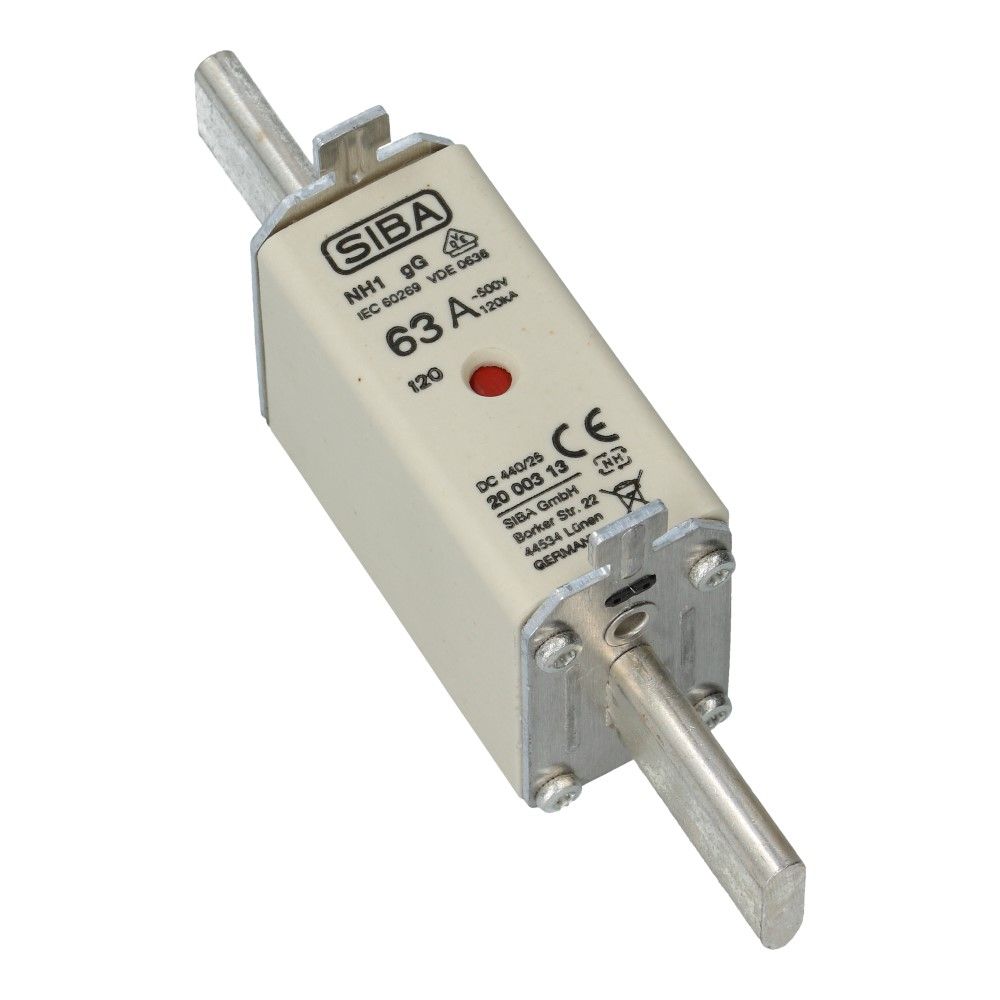 Mespatroon NH1/0 63A gL/gG 500V 135x29.5x48