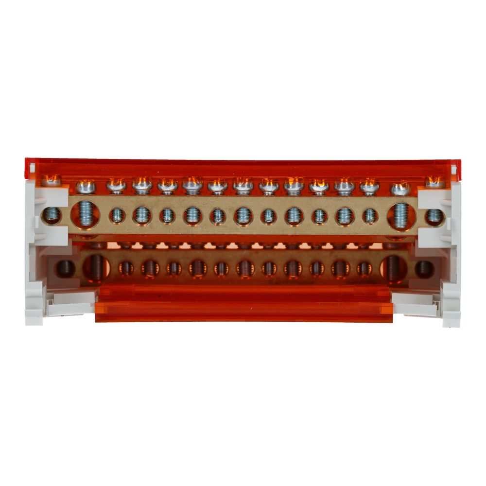 Verdeelblok BVT 100A 4 rijen 15 aansluitingen 500V AC/DC