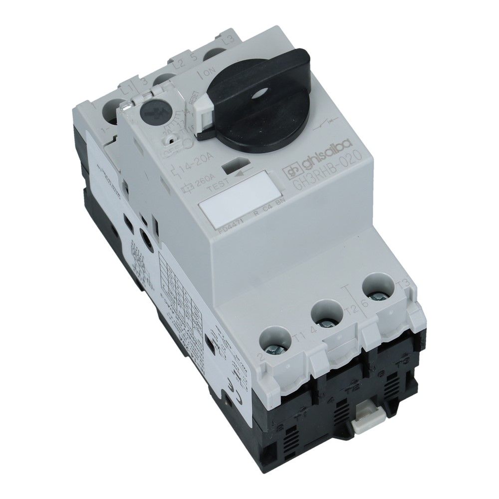 14-20A Motorbeveiligingsschakelaar 415VAC 50kA