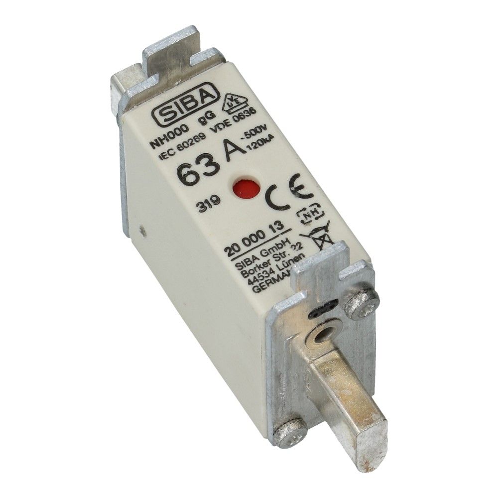 Mespatroon NH000 63A gL/gG 500V 78x20.5x42