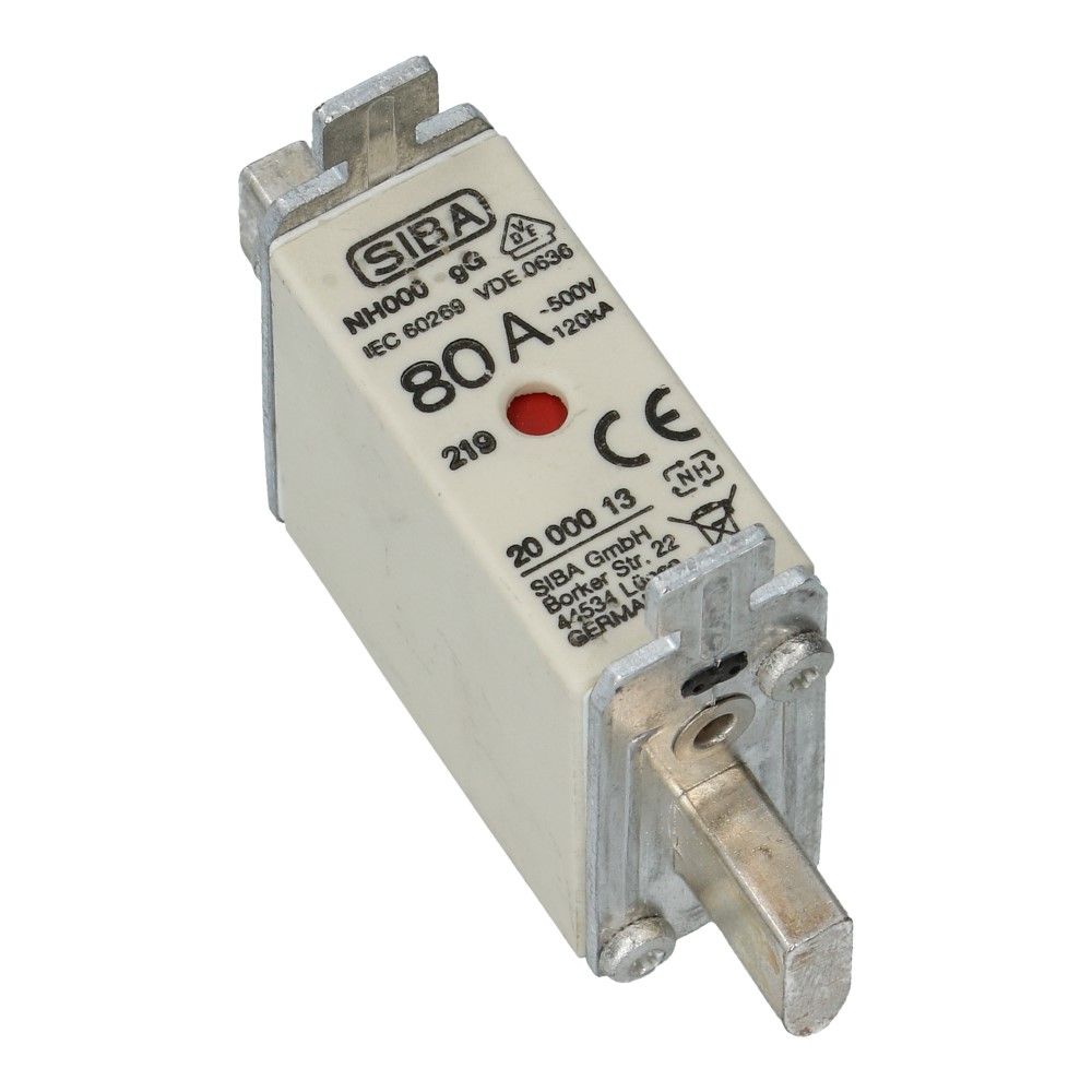 Mespatroon NH000 80A gL/gG 500V 78x20.5x42