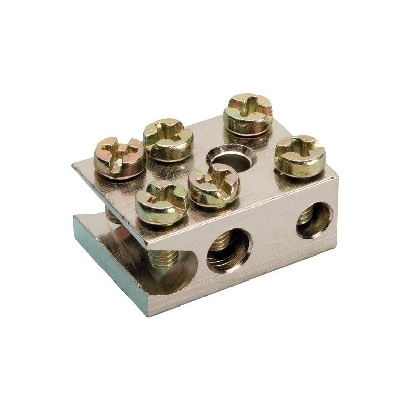 Radiatorklem E 2x25mm² + 1x6mm² schuin