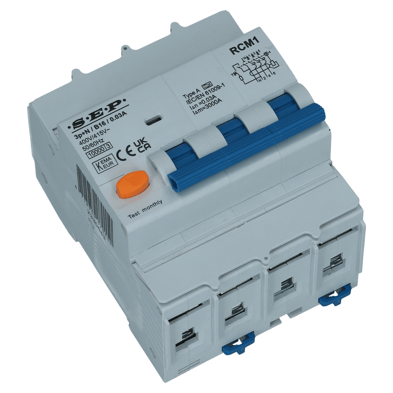 Aardlekautomaat HI B 6A 3 polig + nul Type A[G] 30mA 10kA 