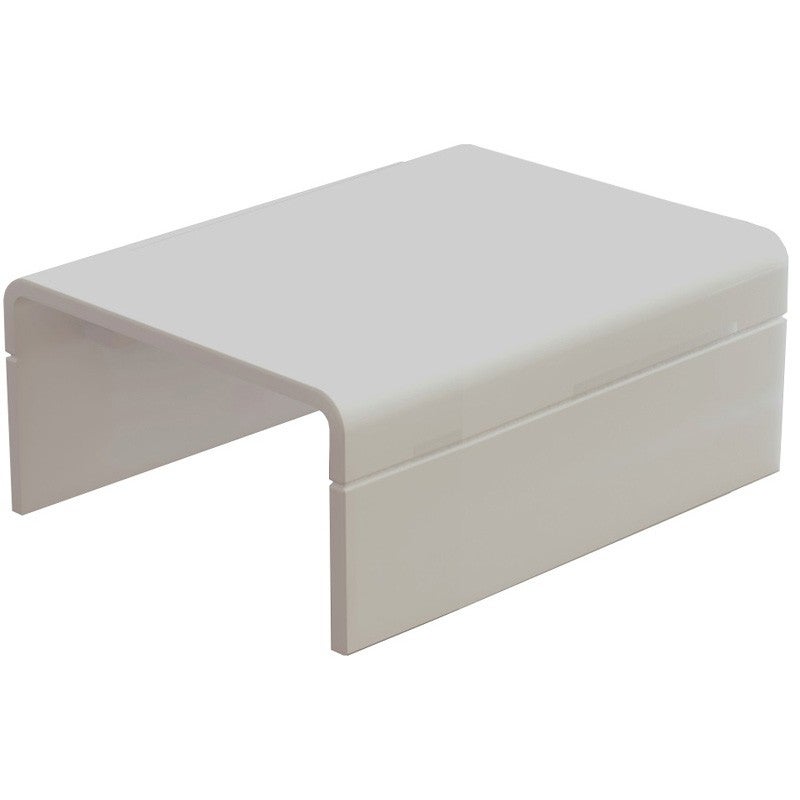 Eindstuk 25x13mm creme - 2 stuks