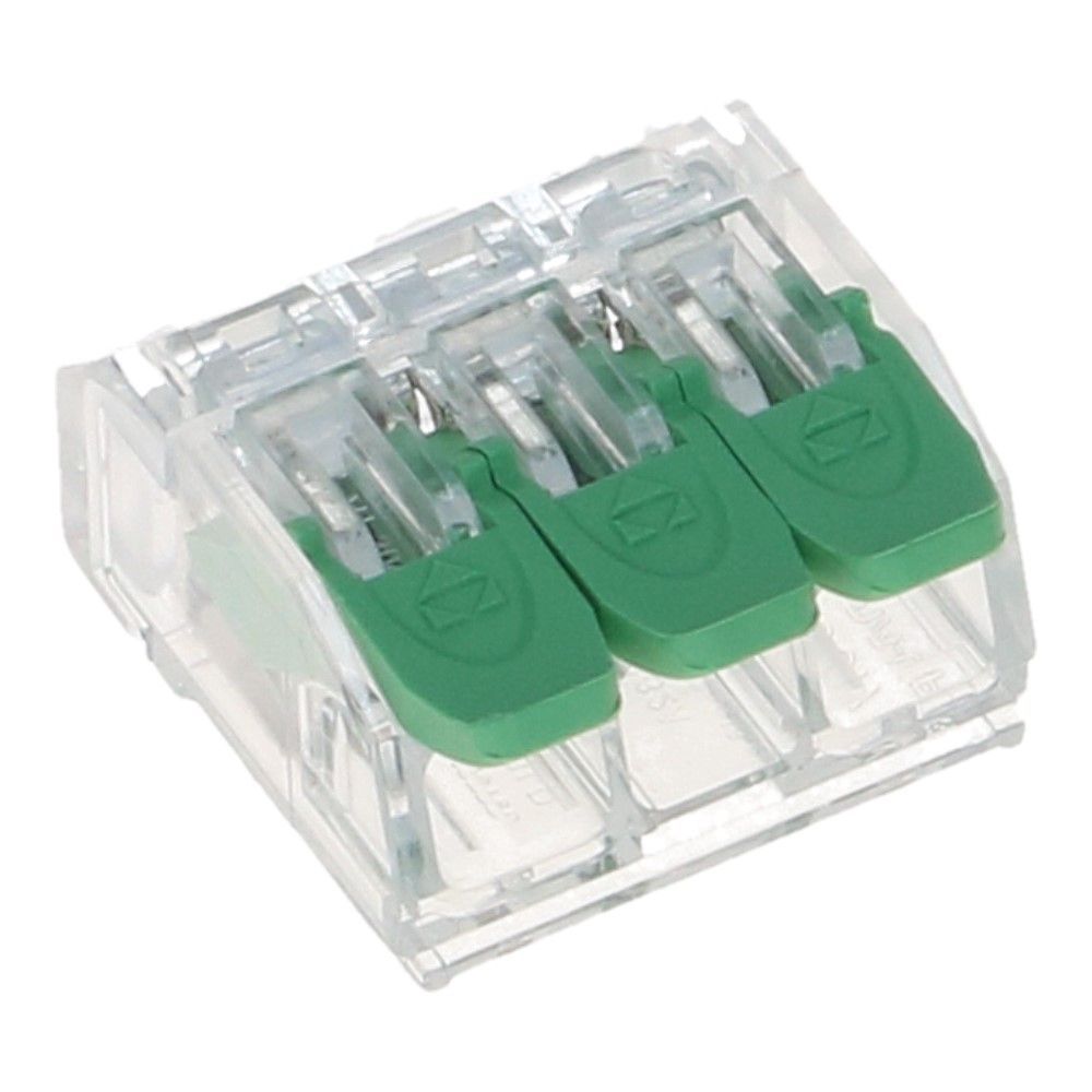 Lasklem 3 voudig 0.2-4.0mm² voor massief/soepel draad - 40 stuks Lasklem 3 voudig 0.2-4.0mm² voor massief/soepel draad - 40 stuks