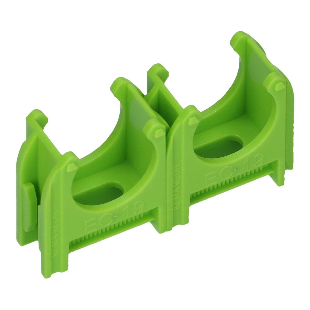 Kunststof buisklem Groen diameter 3/4inch 19mm - 200 stuks Kunststof buisklem Groen diameter 3/4inch 19mm - 200 stuks