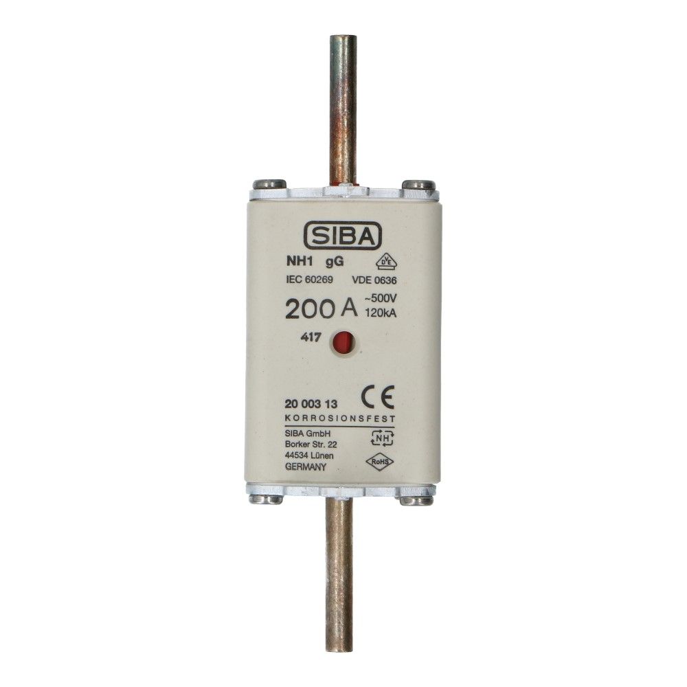 Mespatroon NH1 200A gL/gG 500V 135x51.5x54 Mespatroon NH1 200A gL/gG 500V 135x51.5x54
