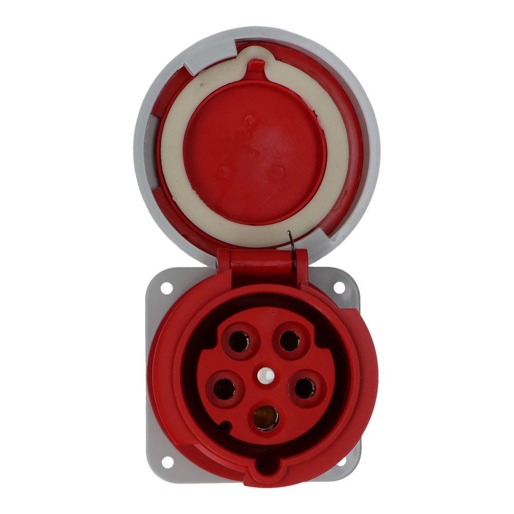 CEE female 5 polig 6H 63A IP67 inbouw wcd 380-415VAC CEE female 5 polig 6H 63A IP67 inbouw wcd 380-415VAC
