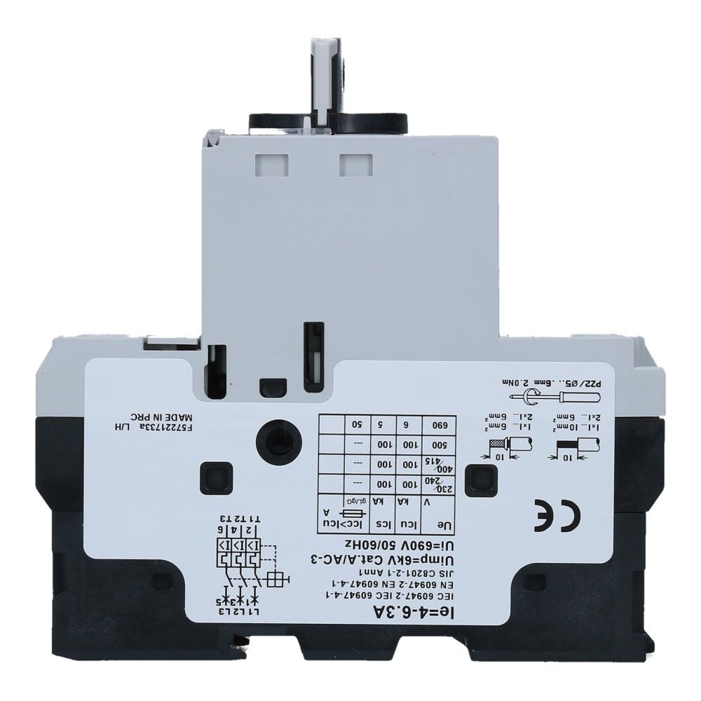 4-6.3A Motorbeveiligingsschakelaar 415VAC 100kA 4-6.3A Motorbeveiligingsschakelaar 415VAC 100kA