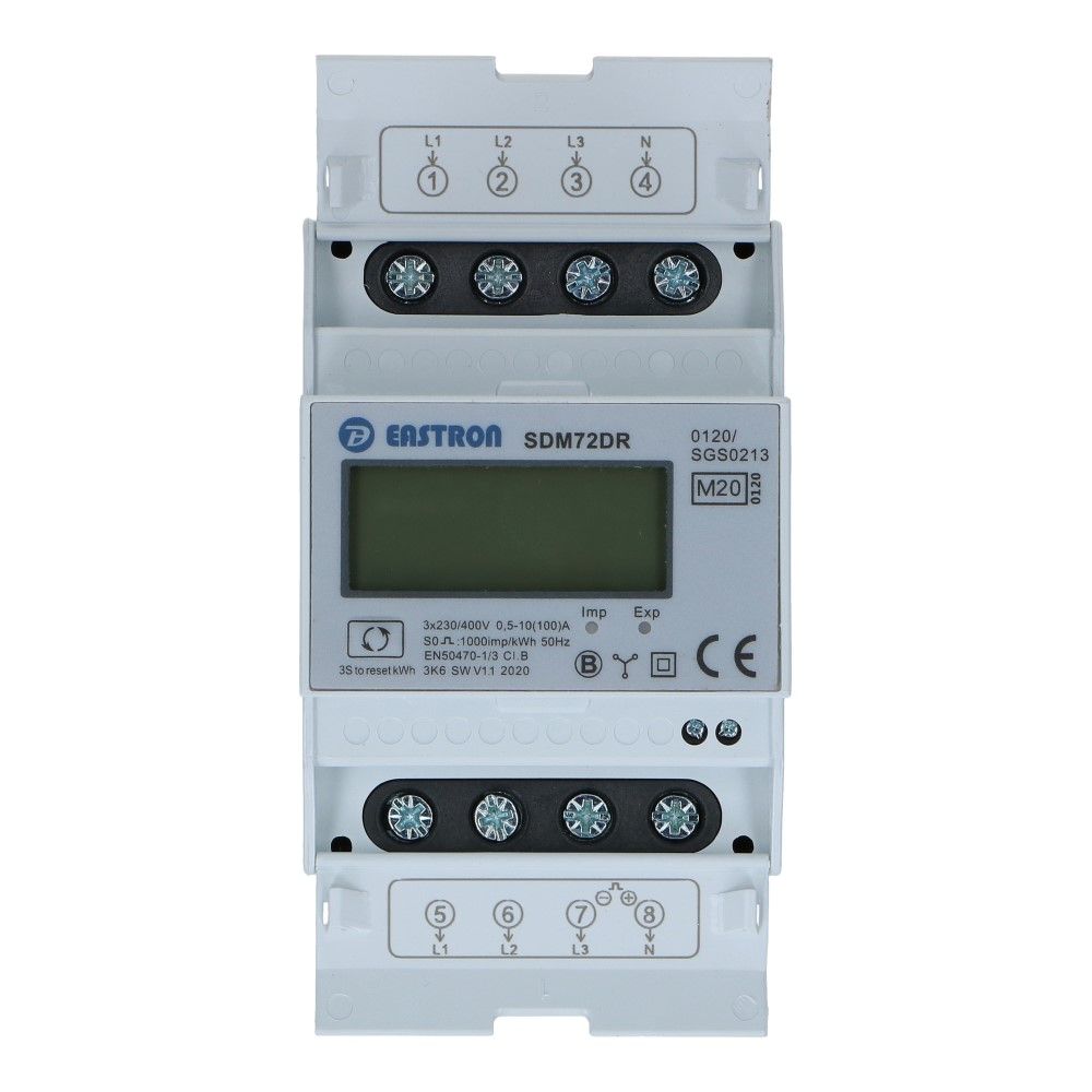 kWh meter 3 fase 10/100A MID Factureerbaar Reset kWh meter 3 fase 10/100A MID Factureerbaar Reset