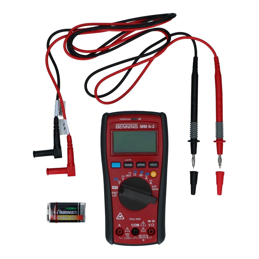 Digitale multimeter MM 6-2 True RMS 0.1mV-1000V AC/DC Digitale multimeter MM 6-2 True RMS 0.1mV-1000V AC/DC