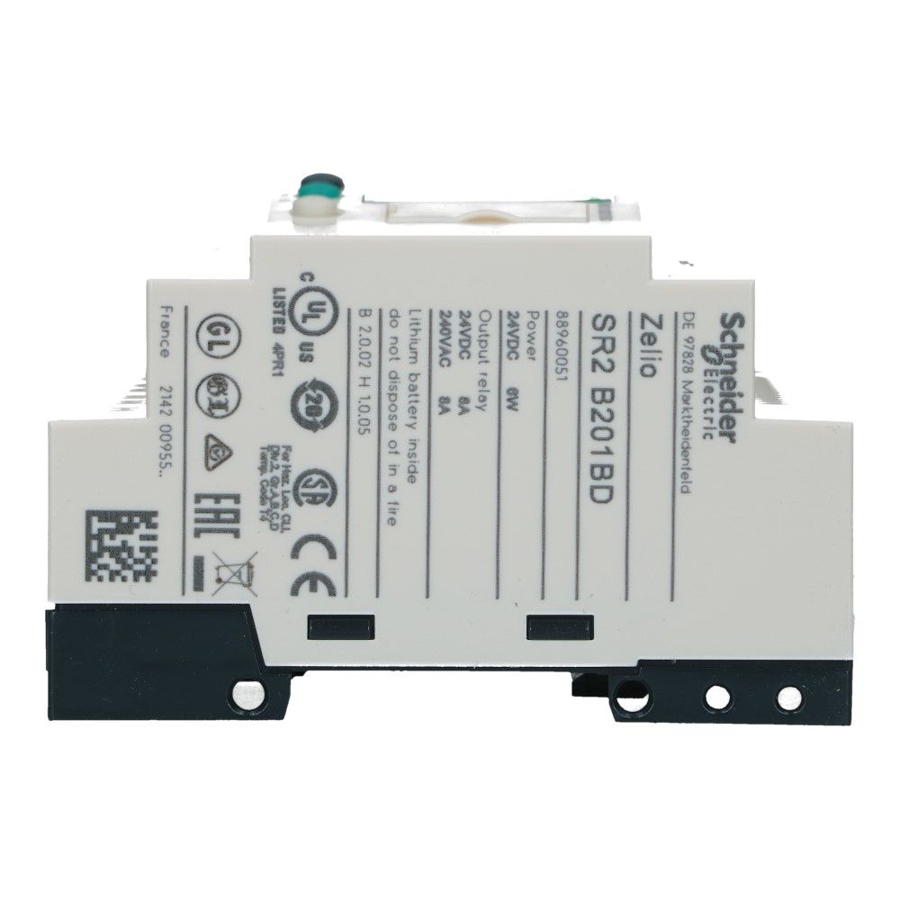 Zelio PLC met klok 20I-O 12in 8uit met scherm 24VDC Zelio PLC met klok 20I-O 12in 8uit met scherm 24VDC
