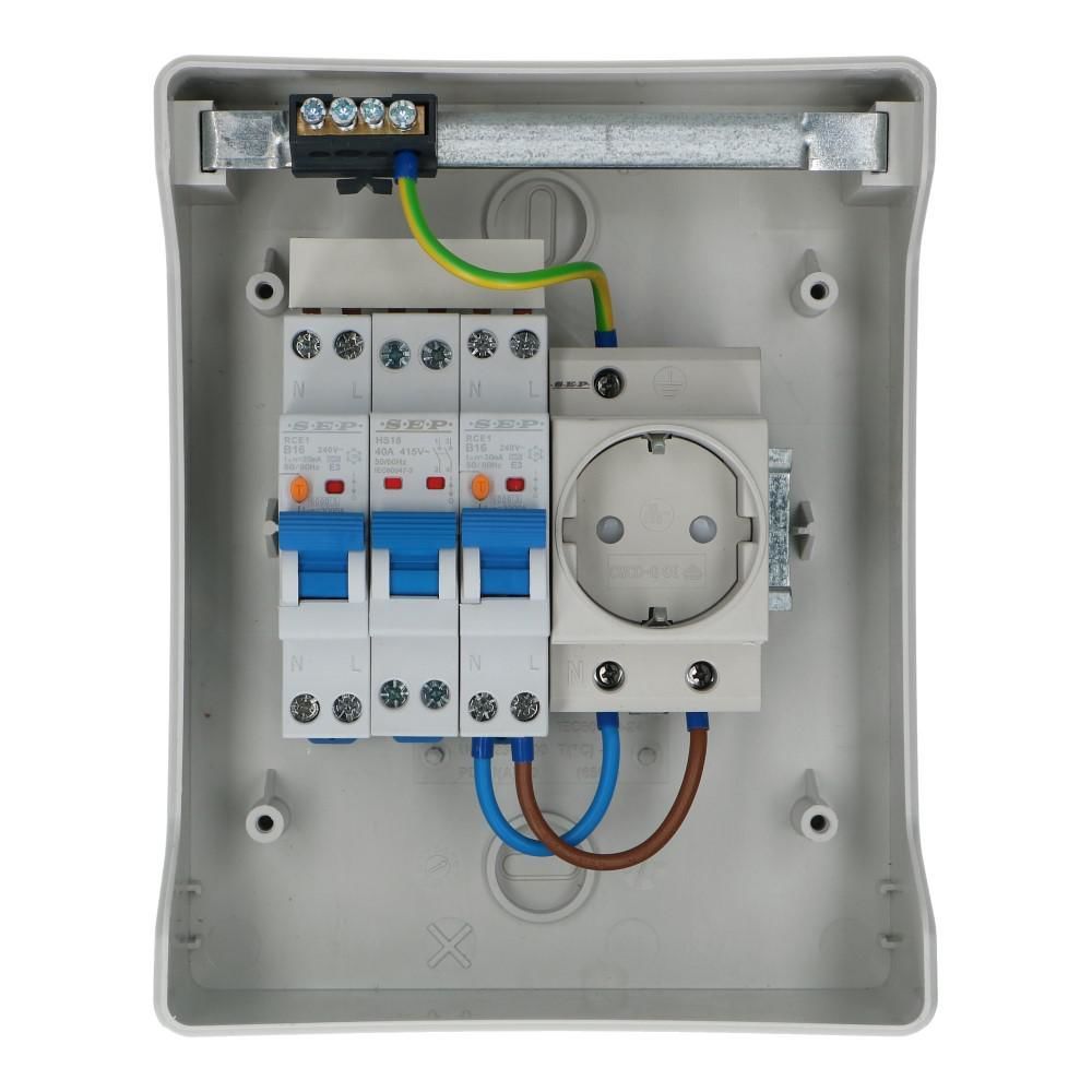 PV verdeler Green-line 1xwcd Aardlekautomaat 16A B 30mA PV verdeler Green-line 1xwcd Aardlekautomaat 16A B 30mA