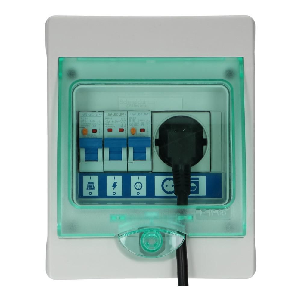 PV verdeler Green-line 1xwcd Aardlekautomaat 16A B 30mA PV verdeler Green-line 1xwcd Aardlekautomaat 16A B 30mA