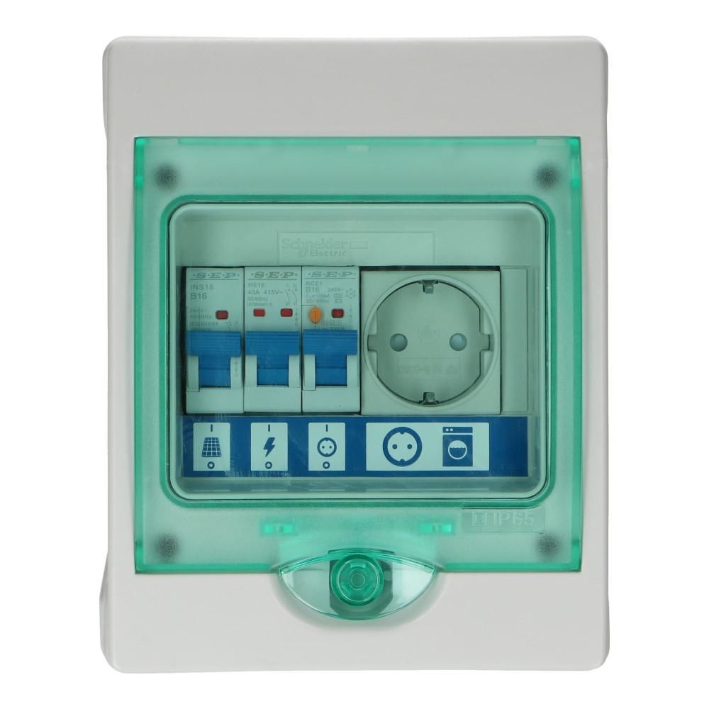 PV verdeler Green-line 1xwcd Installatieautomaat 16A B PV verdeler Green-line 1xwcd Installatieautomaat 16A B