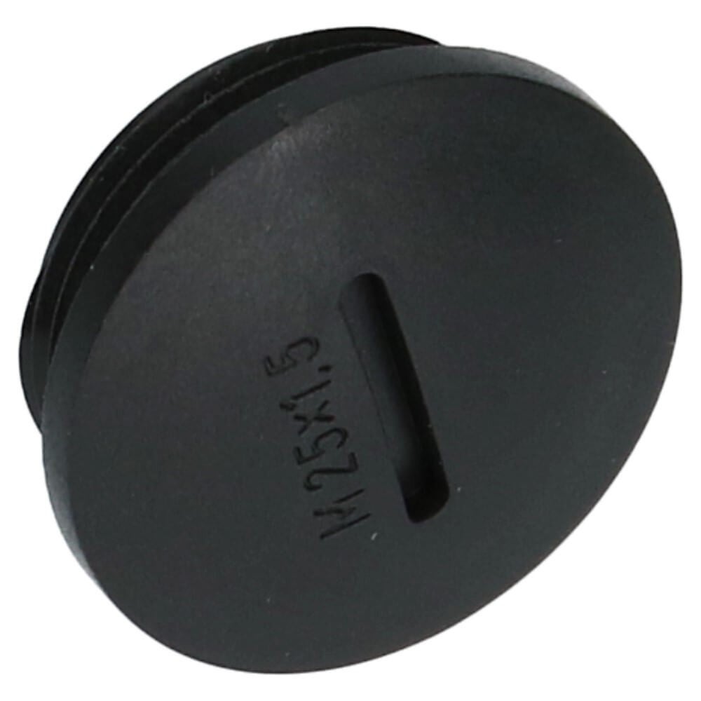 Blindmoer zwart Metrisch Polyamide slagvast M12