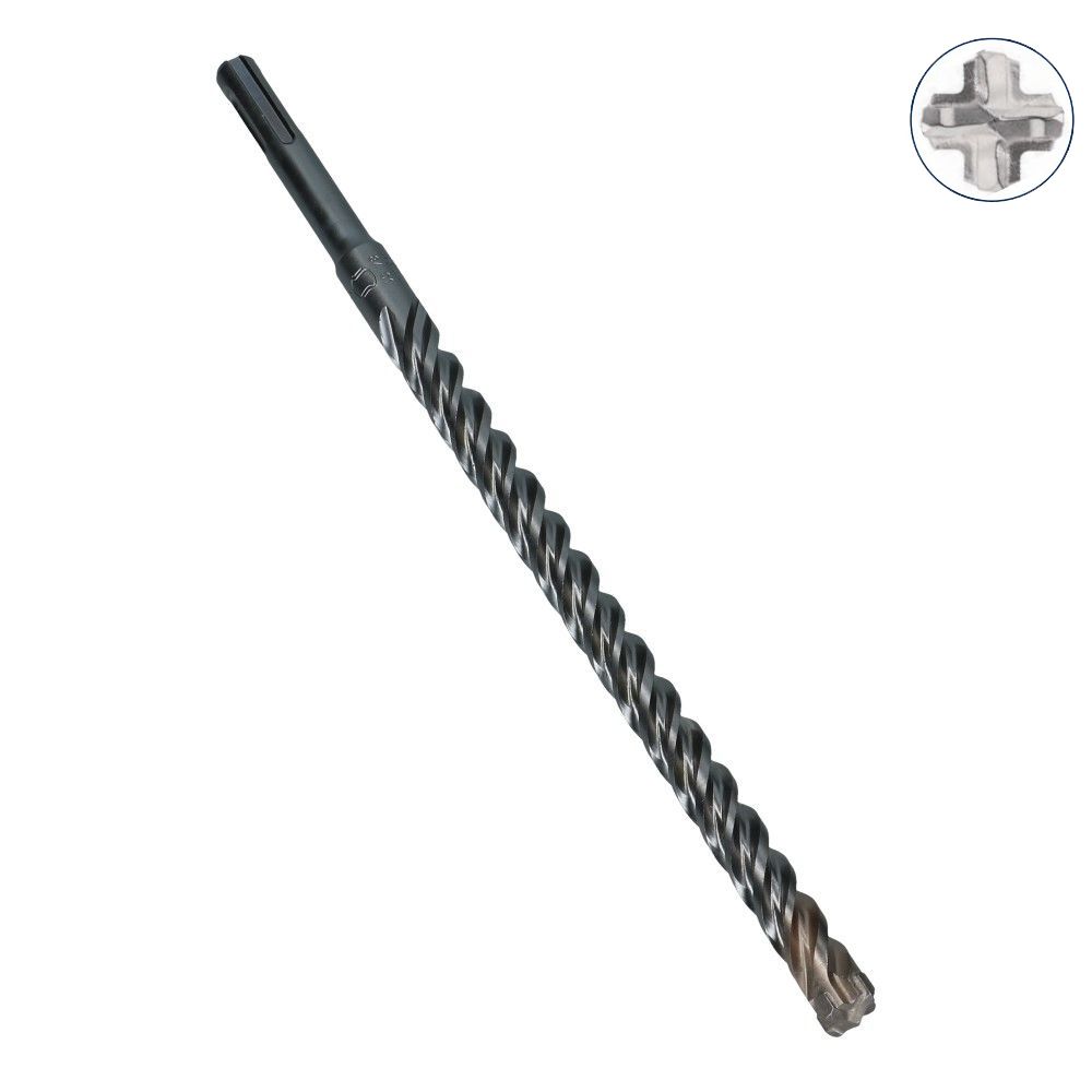 Hamerboor SDS+ Quattro-X 16.0x950 lengte boor 1000mm Hamerboor SDS+ Quattro-X 16.0x950 lengte boor 1000mm