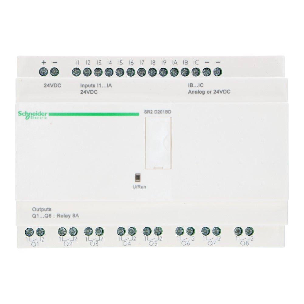 Zelio PLC zonder klok 20I-O 12in 8uit 24VDC Zelio PLC zonder klok 20I-O 12in 8uit 24VDC