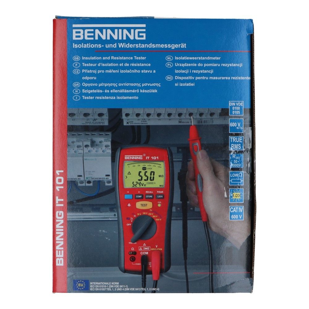 Isolatietester en weerstandstester IT 101 True RMS Isolatietester en weerstandstester IT 101 True RMS