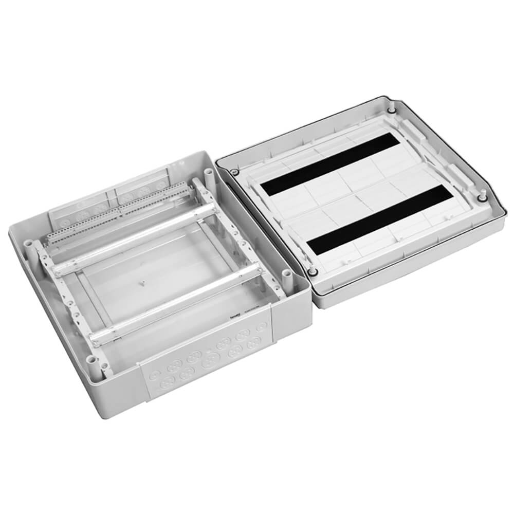 Ledige kast 18+18 modules IP65 464x432x160 mm Ledige kast 18+18 modules IP65 464x432x160 mm