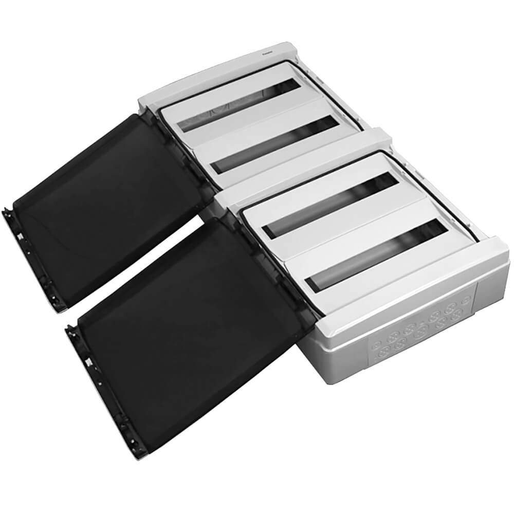 Ledige kast 18+18+18+18 modules IP65 879x432x160 mm Ledige kast 18+18+18+18 modules IP65 879x432x160 mm