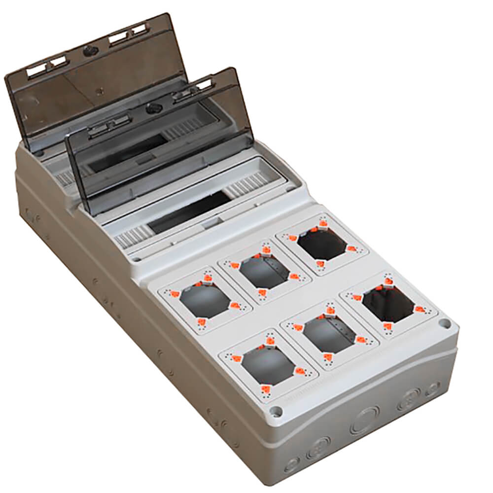 Ledige kast 32 Modules 6 Gaten Acqua combi Ledige kast 32 Modules 6 Gaten Acqua combi