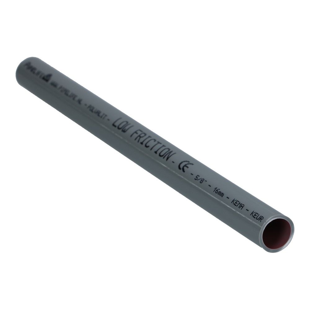 Installatiebuis slagvast hostalit grijs 16mm Polvalit VSV Low Friction lengte 2 - 100 meter Installatiebuis slagvast hostalit grijs 16mm Polvalit VSV Low Friction lengte 2 - 100 meter
