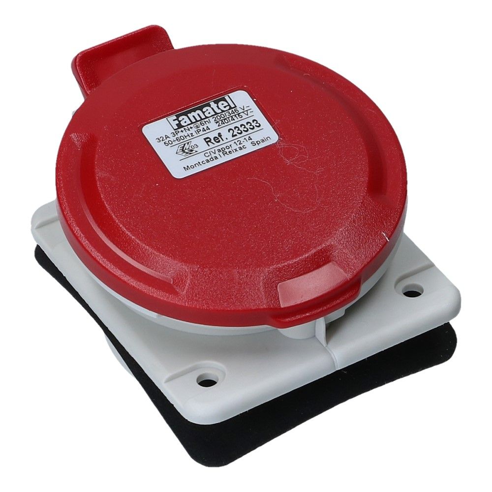 CEE female 5 polig 6H 32A IP54 inbouw wcd 380-415VAC CEE female 5 polig 6H 32A IP54 inbouw wcd 380-415VAC