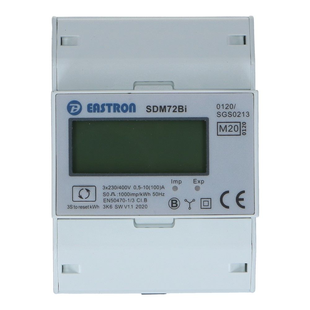 kWh meter 3 fase  MULTI 10/100A MID Factureerbaar Reset Imp/Exp kWh meter 3 fase  MULTI 10/100A MID Factureerbaar Reset Imp/Exp