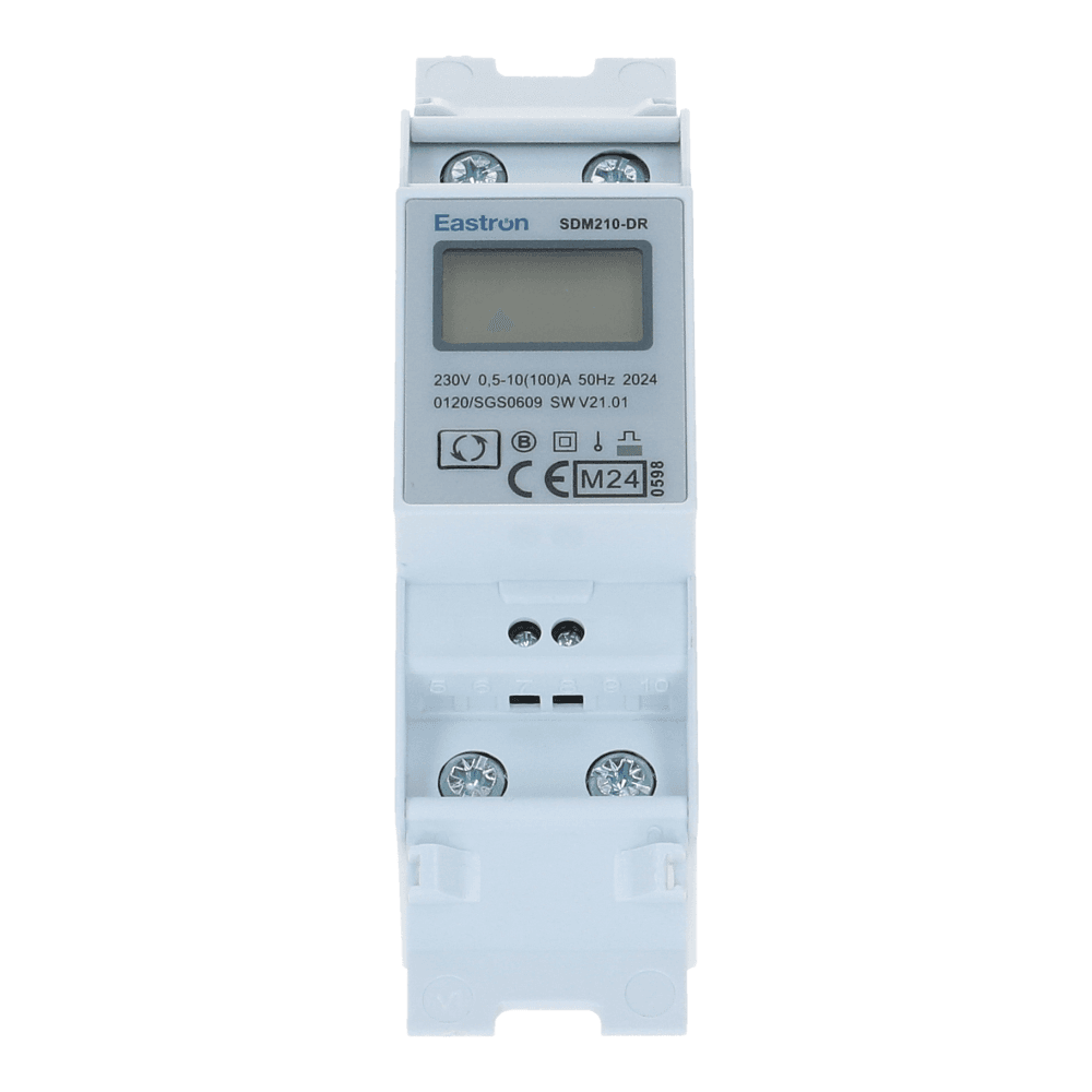 kWh meter 1 fase MULTI 10/100A Reset MID Factureerbaar Import kWh meter 1 fase MULTI 10/100A Reset MID Factureerbaar Import