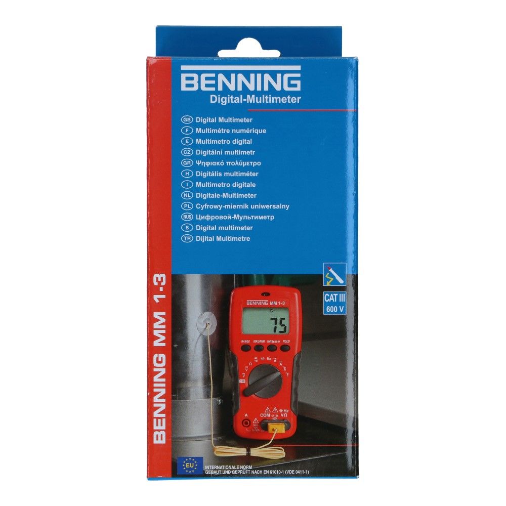 Digitale multimeter MM 1-3 0.1mV-600V 1000V DC / 0.1mV-750V AC Digitale multimeter MM 1-3 0.1mV-600V 1000V DC / 0.1mV-750V AC