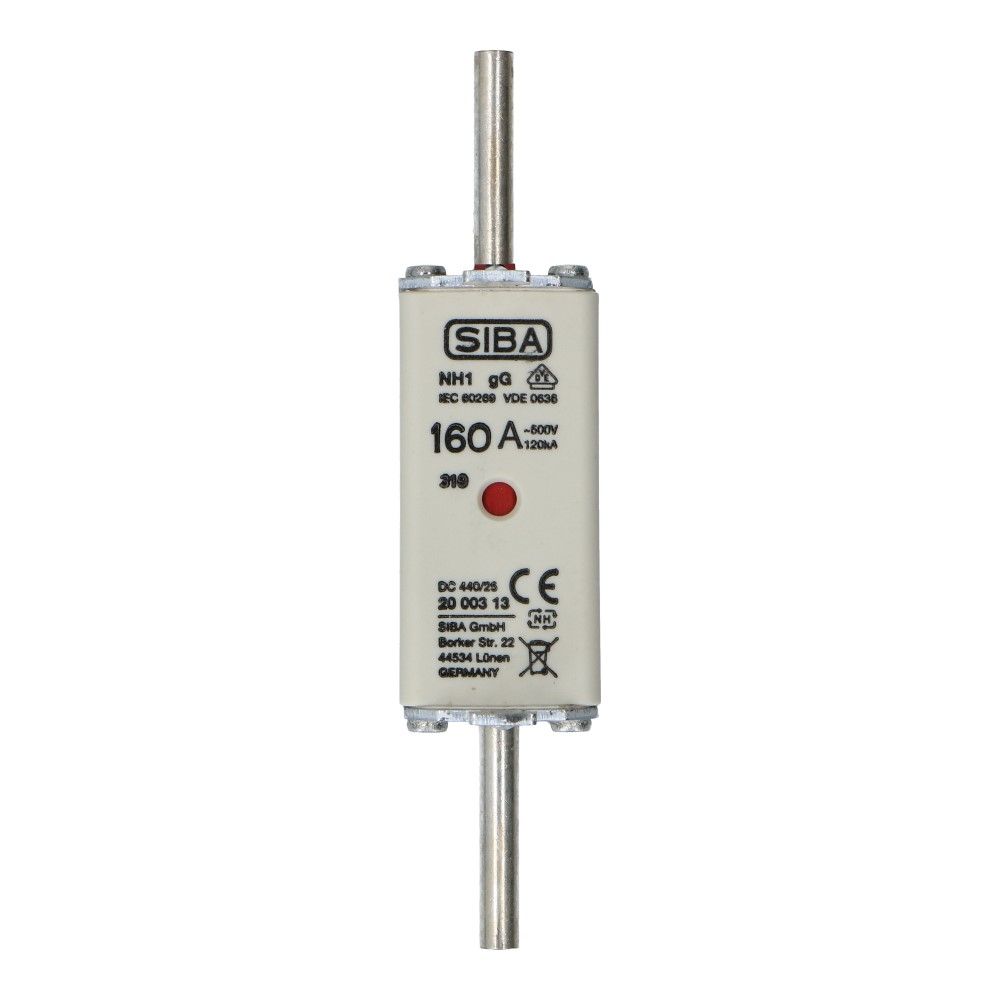 Mespatroon NH1/0 160A gL/gG 500V 135x29.5x48 Mespatroon NH1/0 160A gL/gG 500V 135x29.5x48