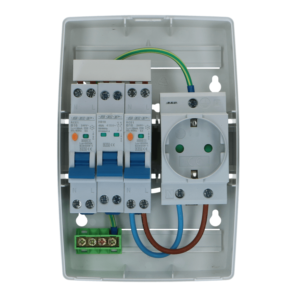 PV verdeler Blue-line 1xwcd Aardlekautomaat 20A B 30mA PV verdeler Blue-line 1xwcd Aardlekautomaat 20A B 30mA