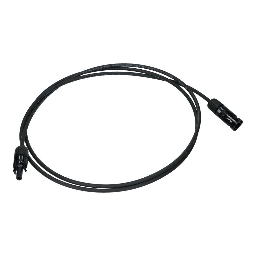 Solarkabel 2 meter MC4 4mm² zwart Solarkabel 2 meter MC4 4mm² zwart