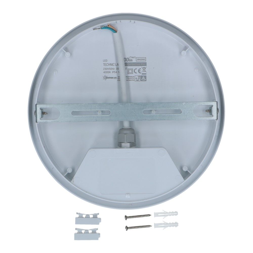 LED plafondlamp IP54 20W 2300lm 4000K met sensor 220mm LED plafondlamp IP54 20W 2300lm 4000K met sensor 220mm