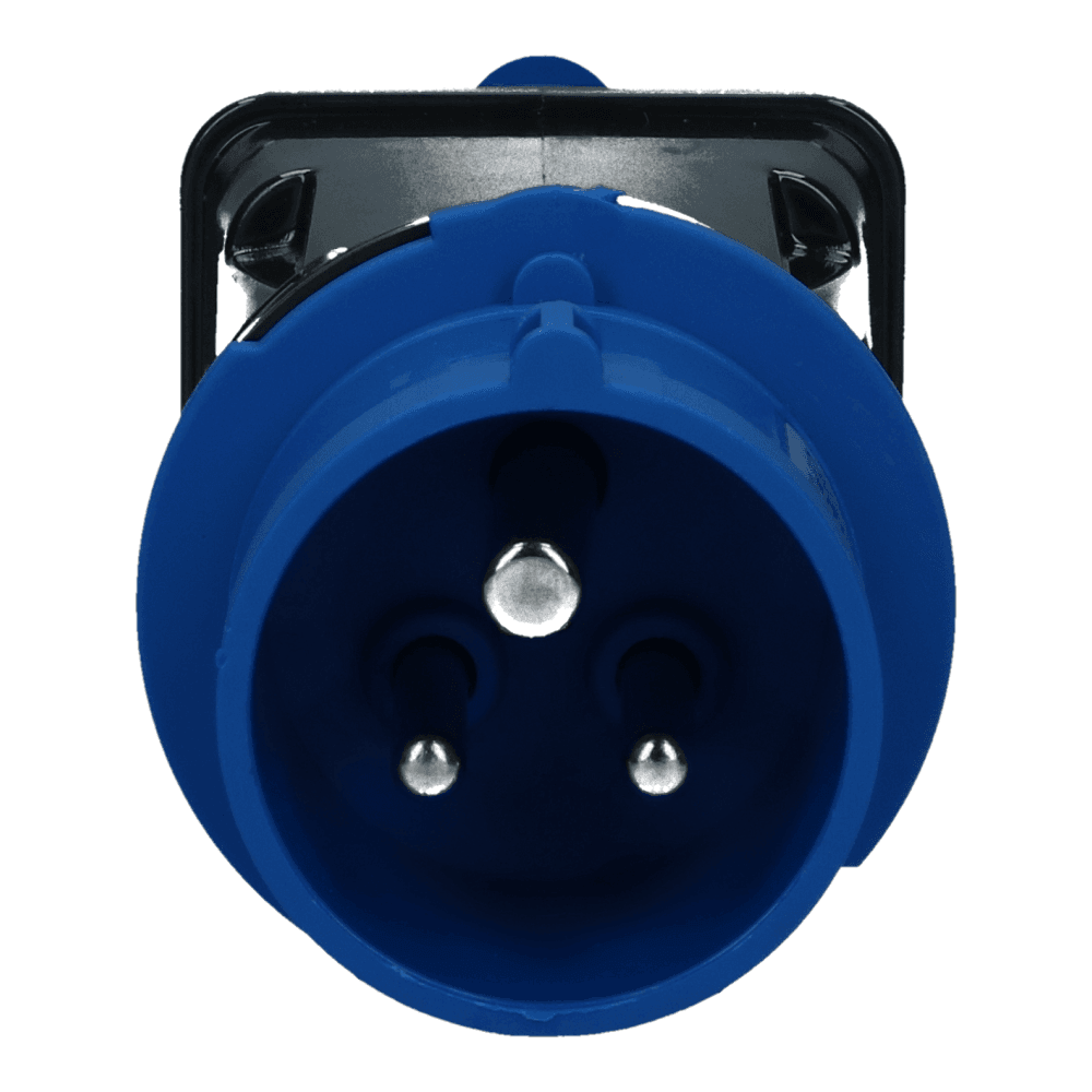 CEE adapter male 3 polig 6H 16A Schuko female IP54 CEE adapter male 3 polig 6H 16A Schuko female IP54